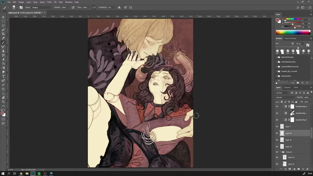画师hagu-赋予角色生命线条插画教程 截图 2