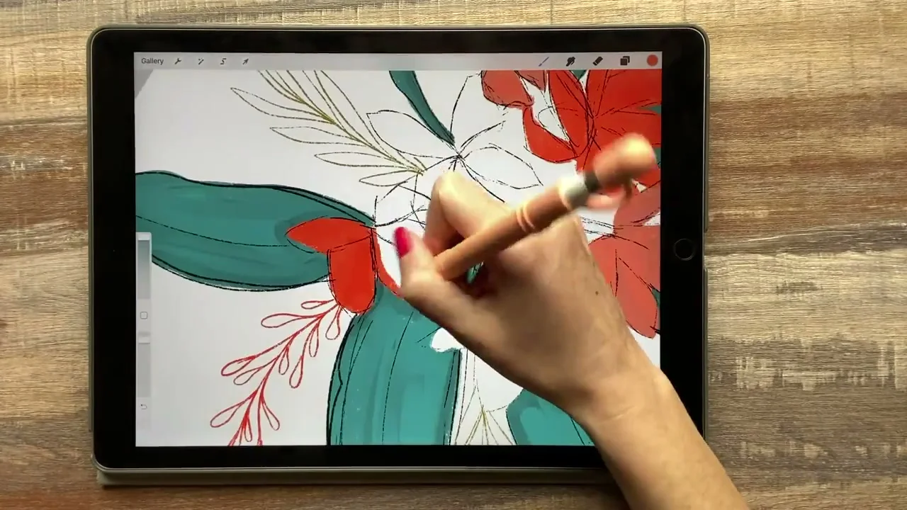 Skillshare - Procreate中的野花 截图 2