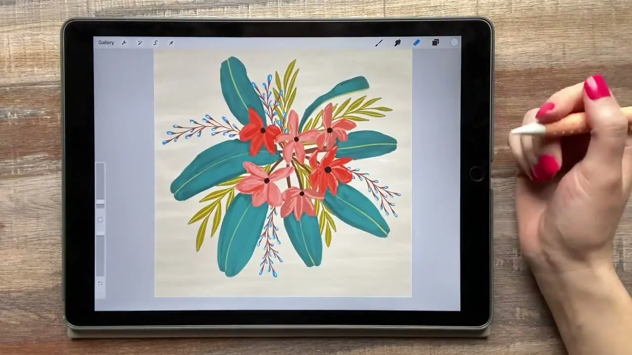 Skillshare - Procreate中的野花 截图 1