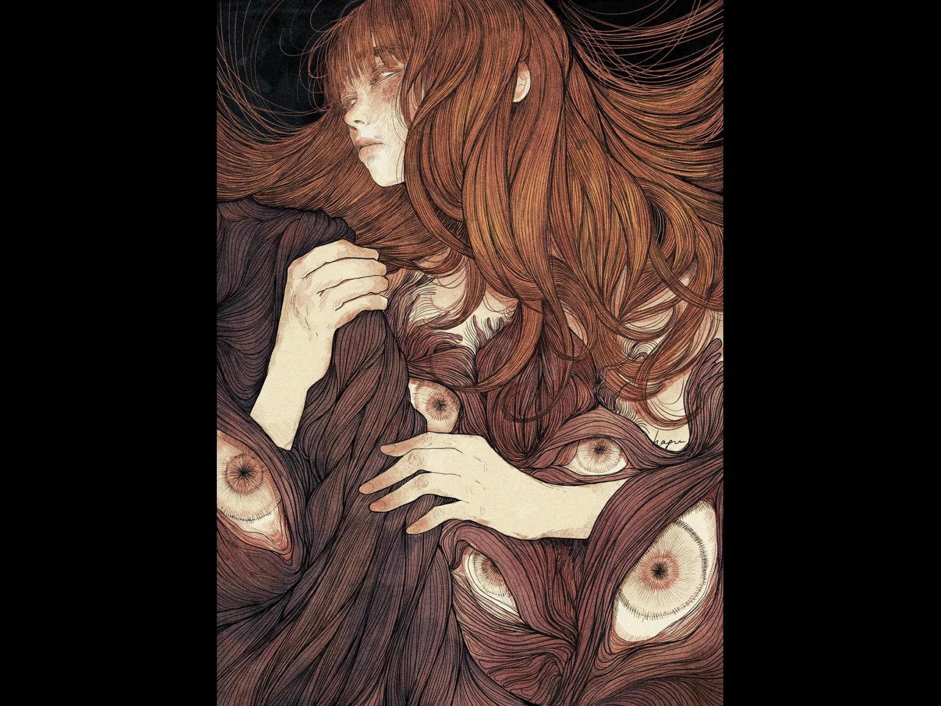 画师hagu-赋予角色生命线条插画教程 展示图 4